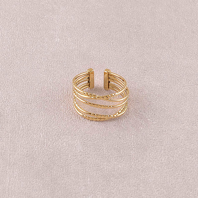 Ring - 5 grooved bands