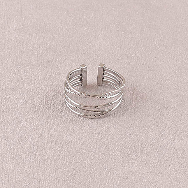 Ring - 5 grooved bands