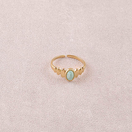 Bague - pierre naturelle ovale