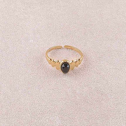 Bague - pierre naturelle ovale