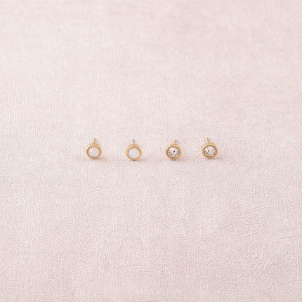 Boucles puces ornées de cristaux Swarovski®