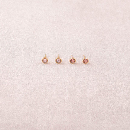 Boucles puces ornées de cristaux Swarovski®