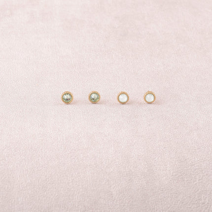Boucles puces ornées de cristaux Swarovski®