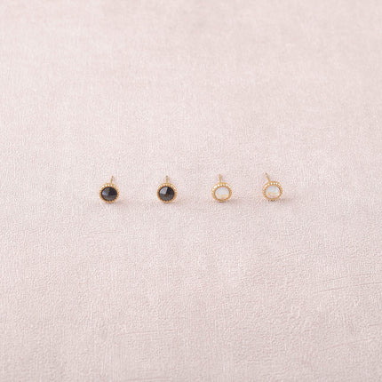 Boucles puces ornées de cristaux Swarovski®