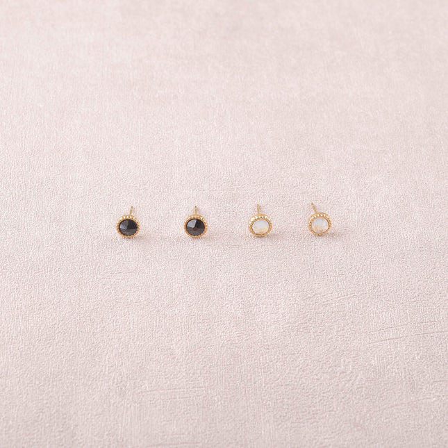 Boucles puces ornées de cristaux Swarovski®