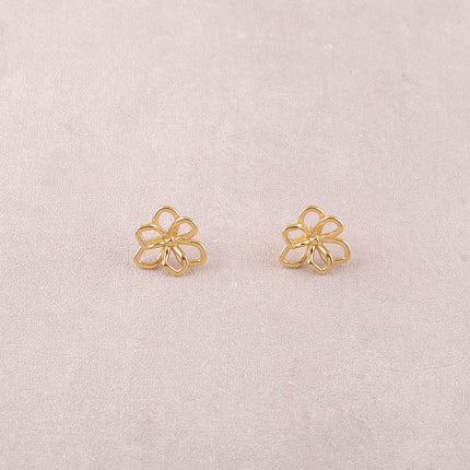 Boucles puces - fleur ajourée