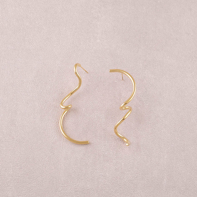 Boucles puces - ligne ondulée