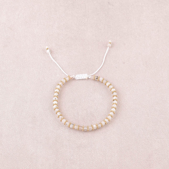 Bracelet - fermoir coulissant, pierres naturelles