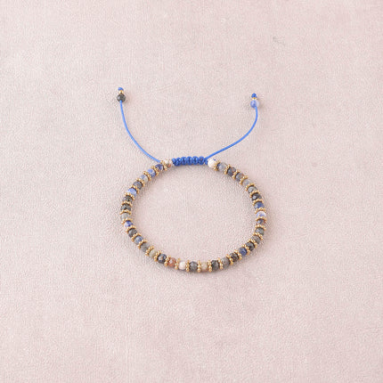 Bracelet - sliding clasp, natural stones