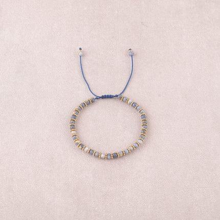 Bracelet - sliding clasp, natural stones