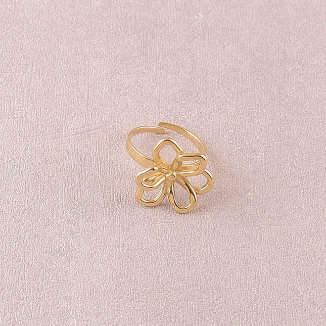 Bague - fleur ajourée 20mm