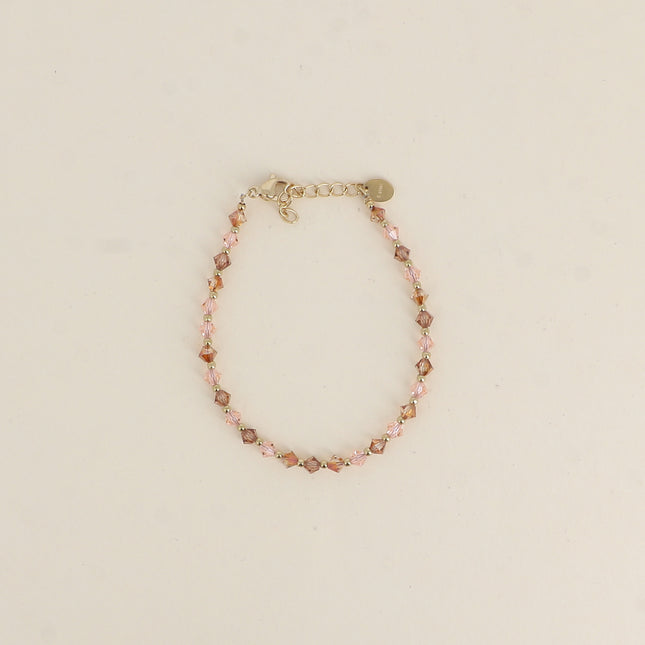 Bracelet sur câble - cristaux toupies
