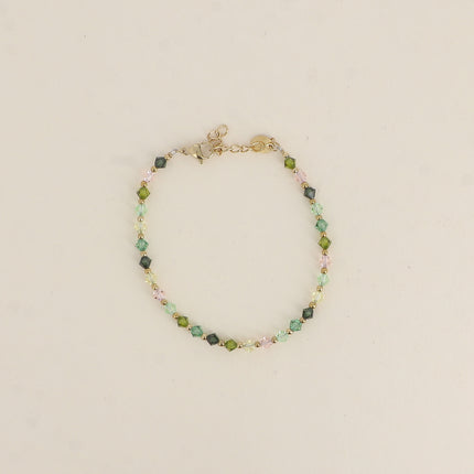 Bracelet sur câble - cristaux toupies