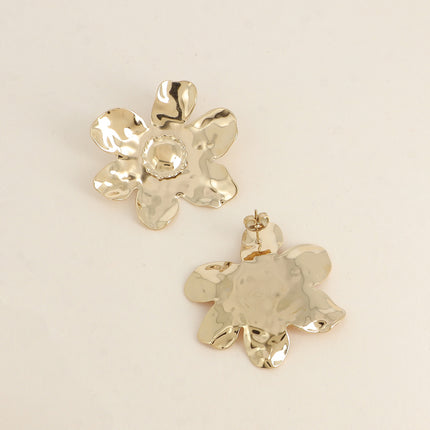 Boucles puces Bloom - motif floral à 4 pétales