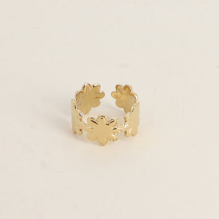 Bague - 5 étoiles aux contours tressés