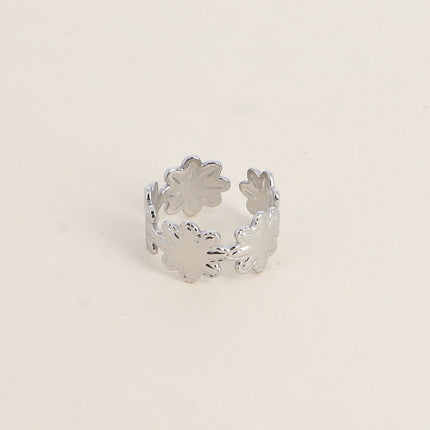 Bague - 5 étoiles aux contours tressés