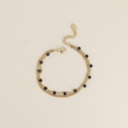 Bracelet 5 rangs - pierres naturelles
