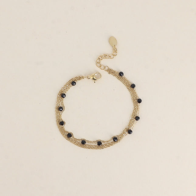 Bracelet 5 rangs - pierres naturelles