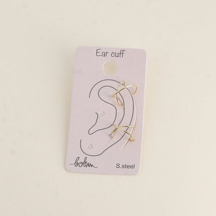 Earcuffs - croisement de 2 anneaux fins