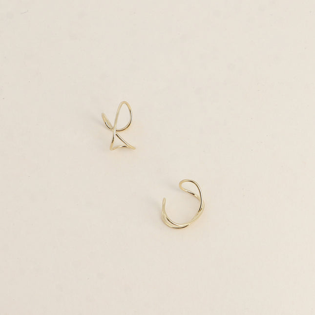 Earcuffs - croisement de 2 anneaux fins
