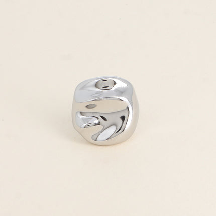 Ring - domed piece with wavy shapes