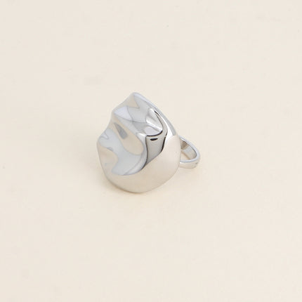 Ring - domed piece with wavy shapes