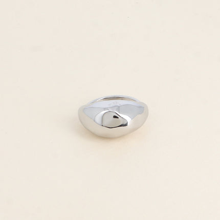 Ring - hammered, domed, wavy shape
