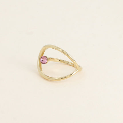 Bague - forme ajourée et ornée de cristaux Swarovski®