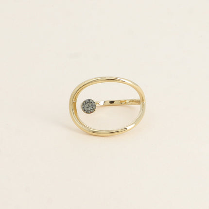 Bague - forme ajourée et ornée de cristaux Swarovski®