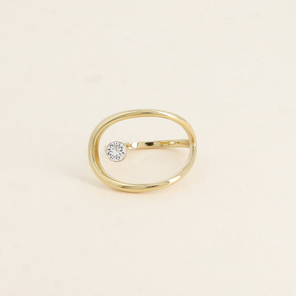 Bague - forme ajourée et ornée de cristaux Swarovski®