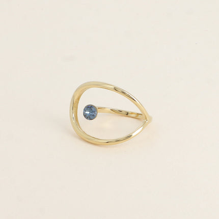 Bague - forme ajourée et ornée de cristaux Swarovski®
