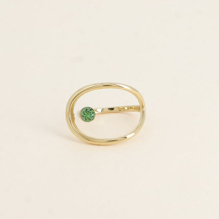 Bague - forme ajourée et ornée de cristaux Swarovski®