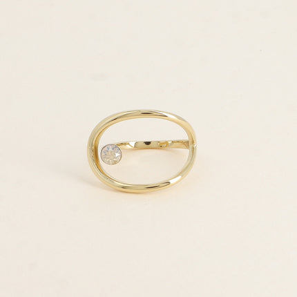 Bague - forme ajourée et ornée de cristaux Swarovski®
