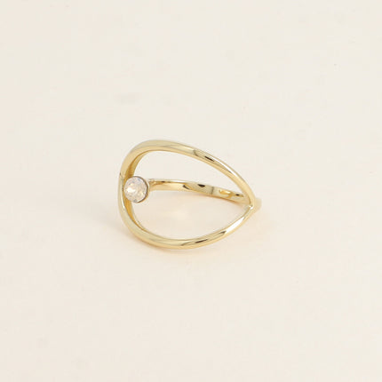 Bague - forme ajourée et ornée de cristaux Swarovski®