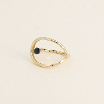Bague - forme ajourée et ornée de cristaux Swarovski®