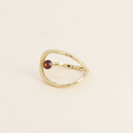 Bague - forme ajourée et ornée de cristaux Swarovski®