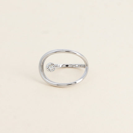 Bague - forme ajourée et ornée de cristaux Swarovski®