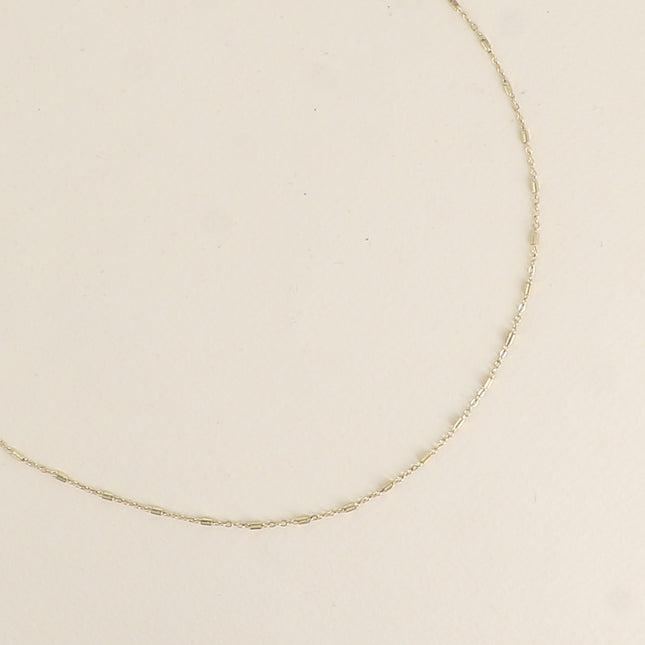 Collier - maille forçat et aux anneaux rectangulaires