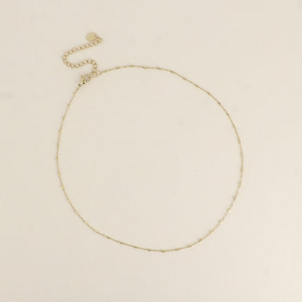 Collier - maille forçat et aux anneaux rectangulaires