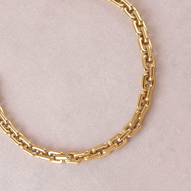 Necklace - rectangular rings