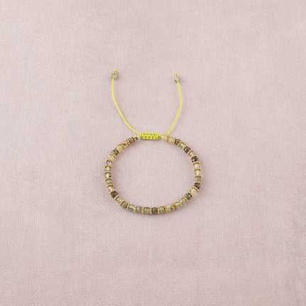 Bracelet - sliding clasp, natural stones