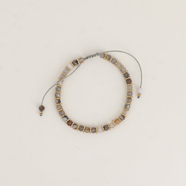 Bracelet - fermoir coulissant, pierres naturelles