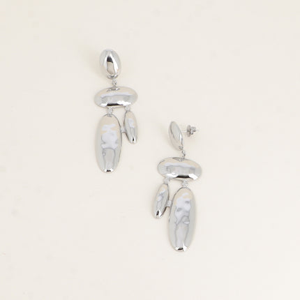 Drop earrings - geometric shapes