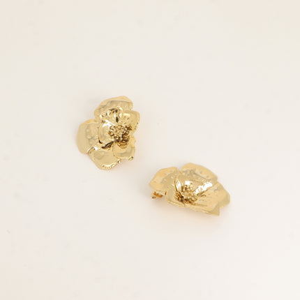 Boucles puces - motif floral 37 x 47 mm