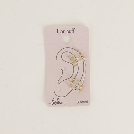 Earcuffs - 3 rangs style milgrain