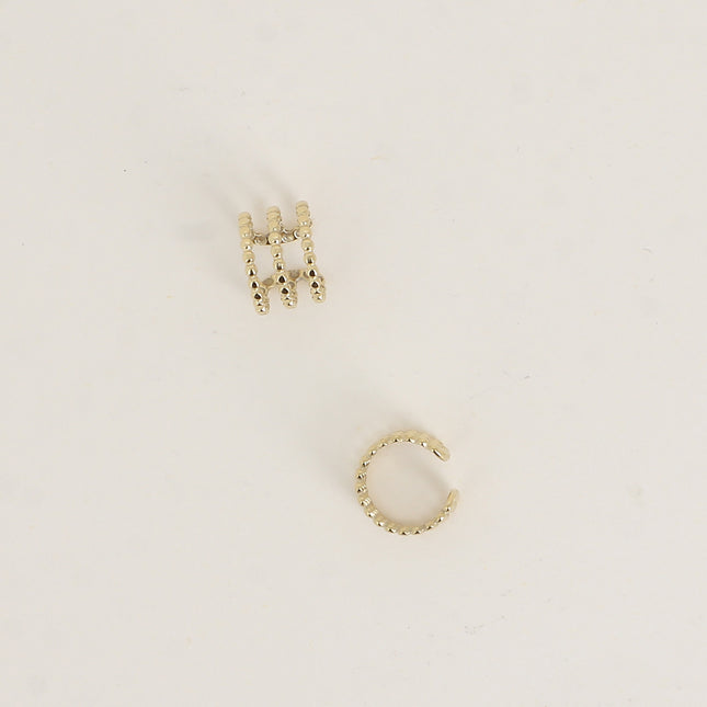 Earcuffs - 3 rangs style milgrain