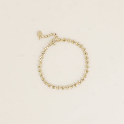Bracelet - maille en forme de coeur