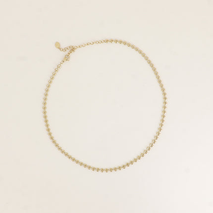Necklace - heart-shaped mesh
