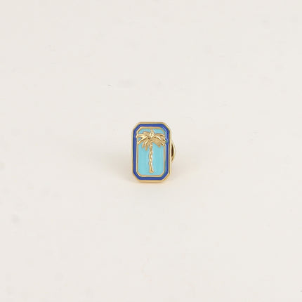 Pin - Palm tree on an enamel background