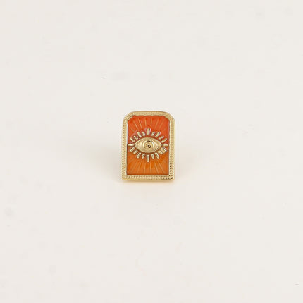 Pin's - Oeil sur fond d'émail